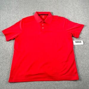 C9 by Champion Polo Shirt‎ Mens XL Red Collared Short Sleeve Casual Golf Tennis